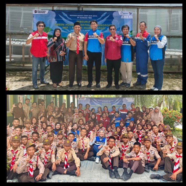 Elnusa Hadirkan Green House untuk Generasi Peduli Lingkungan di SMPN 1 Muara Badak