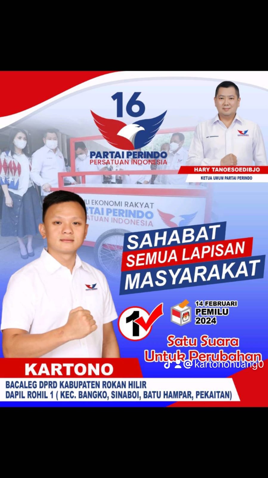 Kartono Huang Maju Di Pileg Bersama Partai Parindo16