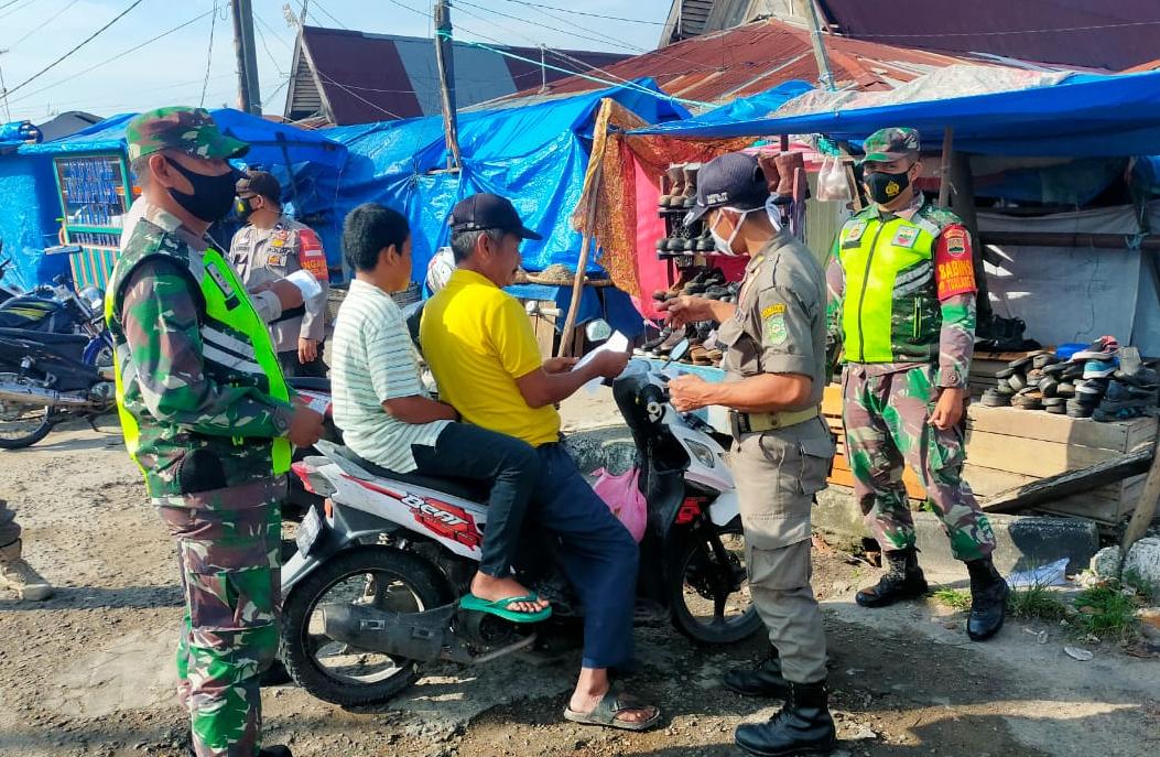 Sertu Alexander Sigalingging Jaring 4 Warga Tidak Gunakan Masker