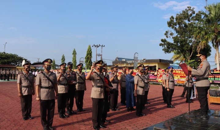 Sertijab Beberapa Perwira di Polres Rohil