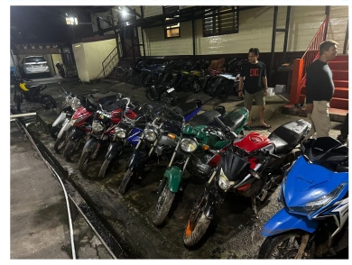 Pengembangan Curanmor, Tim Reskrim Polsek Bangko Amankan 7 Unit Sepeda Motor