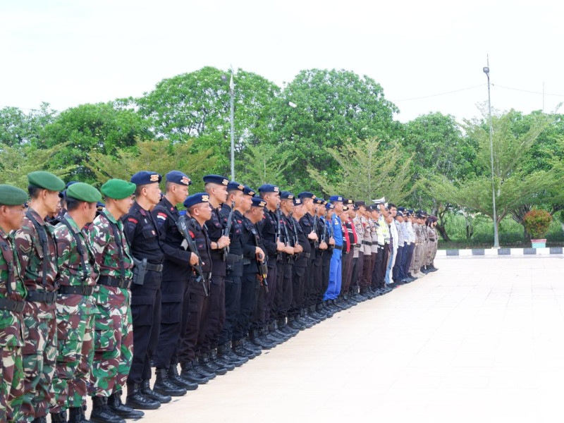 Polres Rohil Turunkan Tim Gabungan Pengamanan Event Bakar Tongkang  2023,