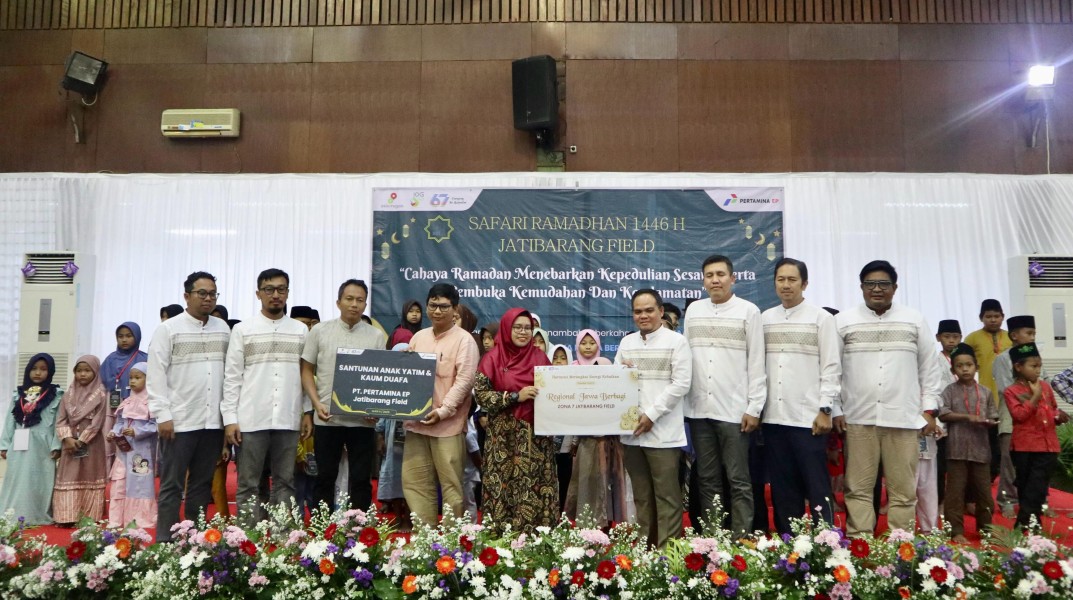 Pertamina EP Area Jawa Bagian Barat Berbagi dengan Anak Yatim dan Duafa