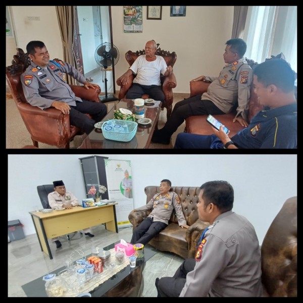 Pererat Silaturahmi, Sat Binmas Polres Pelalawan Sambangi Tokoh Agama dan Tokoh Masyarakat