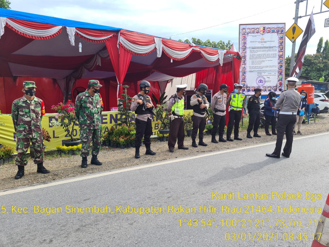 Satlantas Rohil Sasar Daerah Rawan Laka