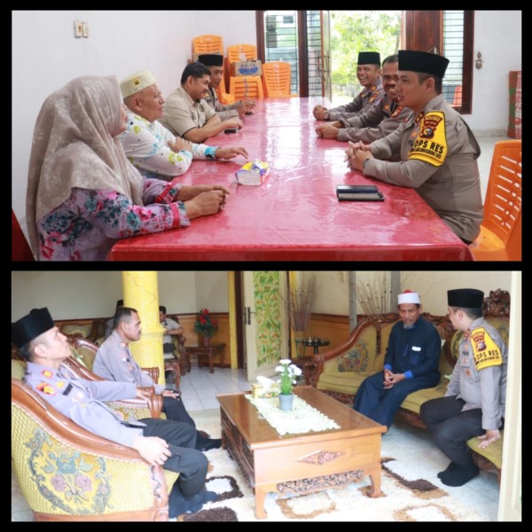 Jalin Silaturahmi, Kapolres Pelalawan Kunjungi Rumah Tokoh Agama dan Tokoh Masyarakat