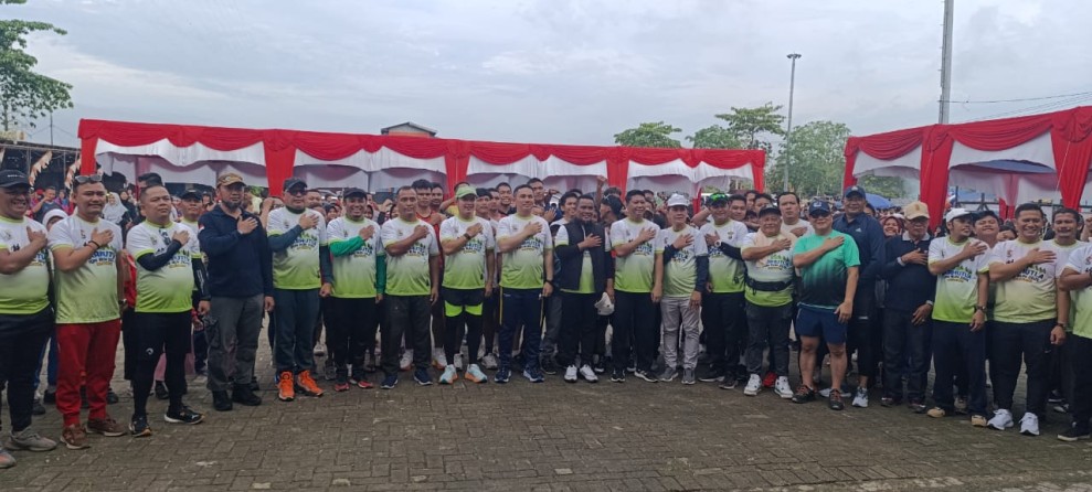 Bupati Zukri Apresiasi Karhutla Fun Run 2025 Polres Pelalawan Polda Riau