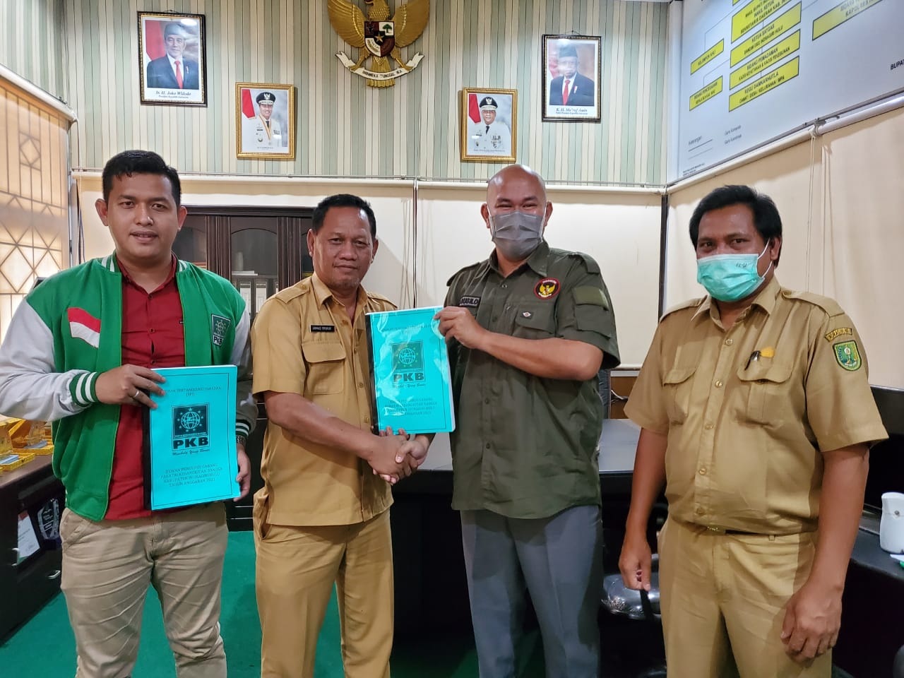 Yang Perdana, Pengurus Partai PKB Sampaikan LPJ ke Kesbangpol Inhu