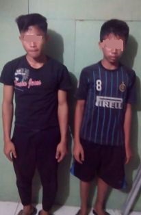 Mencuri Pipa Fiber, 2 Pemuda Dilaporkan Ke Polsek