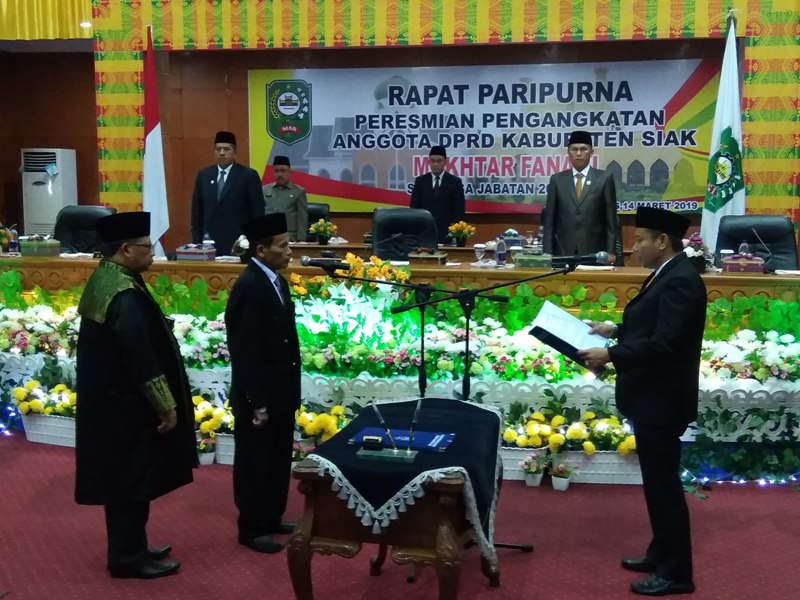 M Fanani Resmi Jadi Anggota DPRD Siak