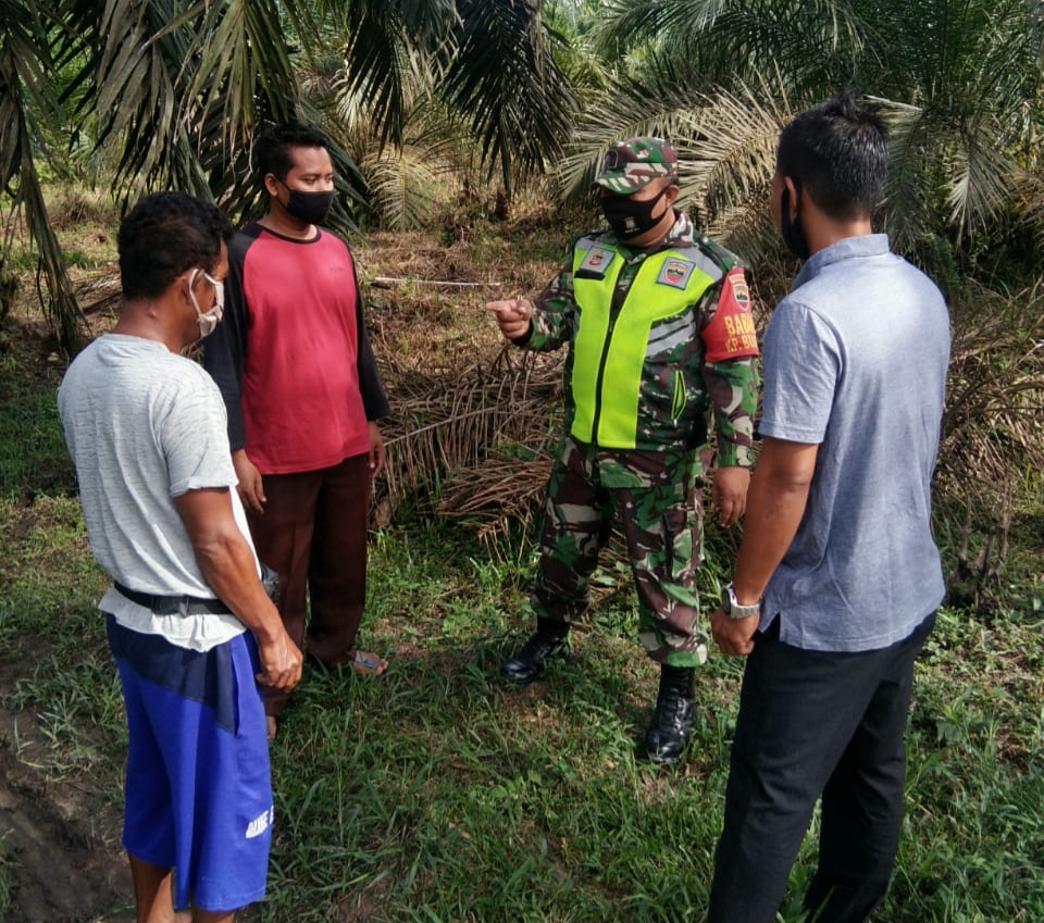 Serma Syafri Ajak Masyarakat Buatan Dua Untuk Tidak Bakar Lahan