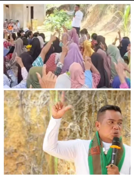 Warga Tambak Antusias Sambut Paslon Zukri-Husni Tamrin, Yel-yel Menyala Bang Zukri Bergema