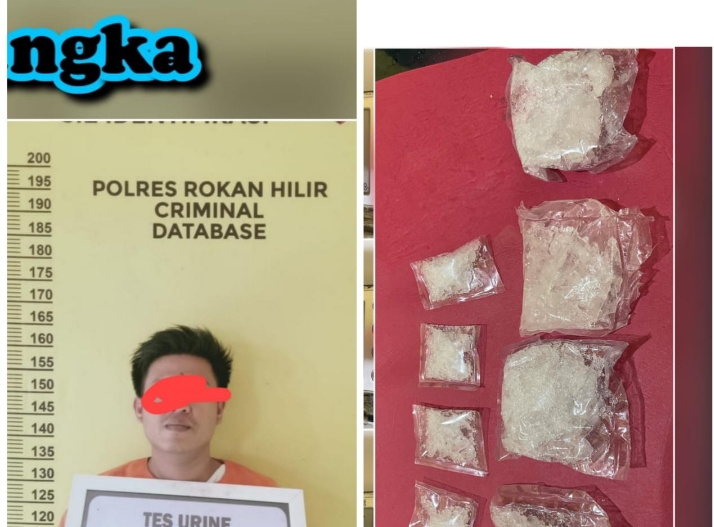 Warga Bagansiapiapi Terlibat Sabu, Polisi Sita BB, 102,76 Gram