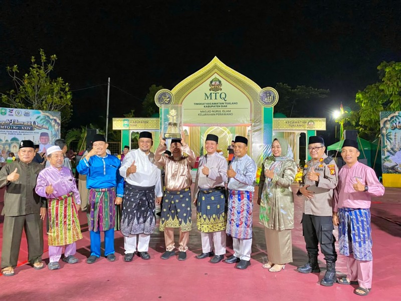 Kampung Tualang Boyong Tiga Kali Juara  Umum MTQ Kecamatan, Kini Jadi Piala Tetap