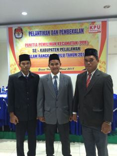 PPK Kecamatan Bunut Dilantik Jadi Penyelenggara Pemilu 2019
