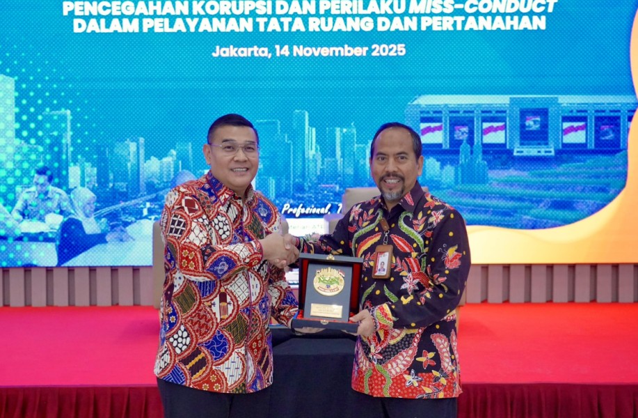 Gandeng KPK, Kementerian ATR/BPN Perkuat Jajaran dalam Pencegahan Korupsi dan Perilaku Miss-conduct dalam Layanan Pertanahan dan Tata Ruang
