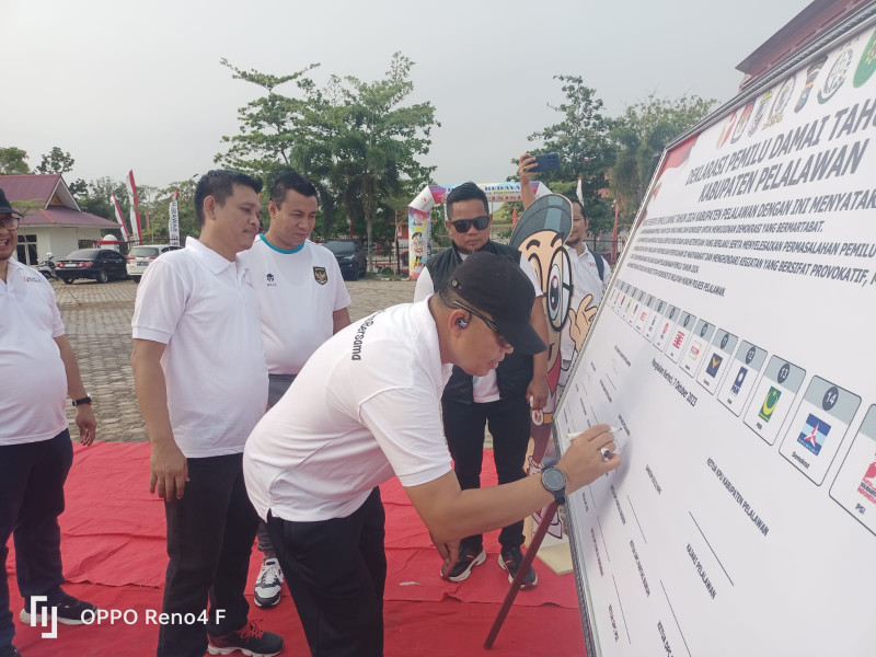 Kapolres Pelalawan Berharap Agar Tahapan Pemilu Tahun 2024 Berjalan Aman dan Kondusif
