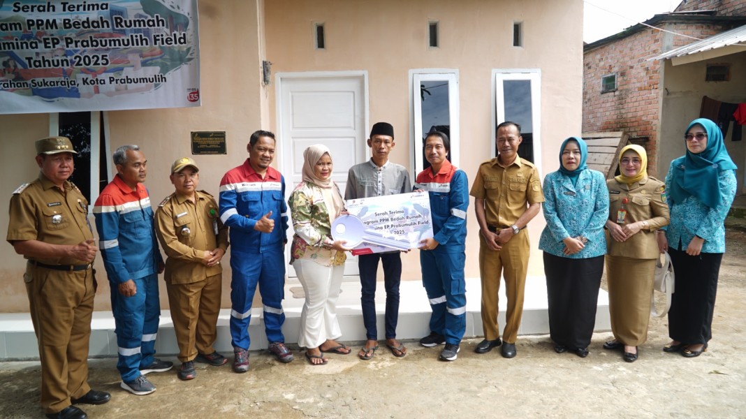 Kado Akhir Tahun Pertamina EP untuk Cecep dan Junia, Rumah Papan Disulap Jadi Istana Mungil