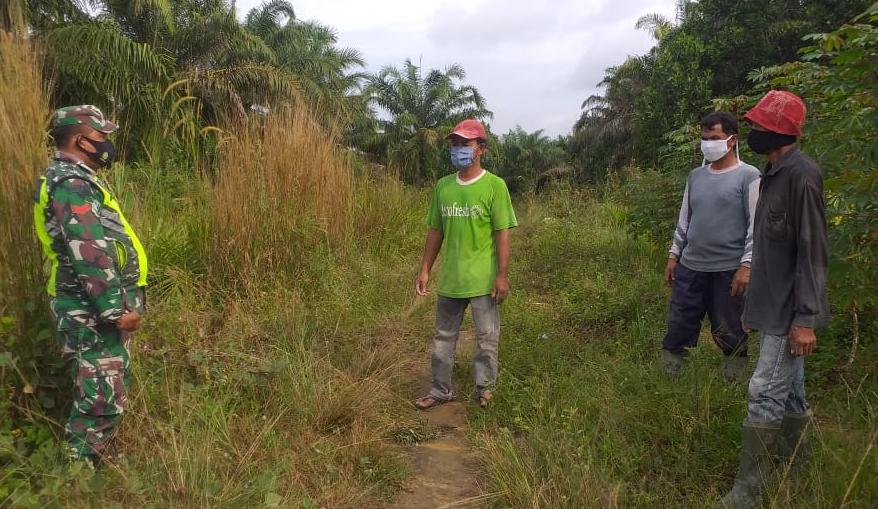 Koptu K Manullang Ingatkan Warga Agar Tidak Membakar Lahan