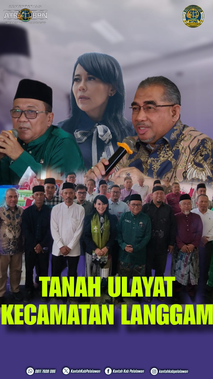 Kementerian ATR/BPN Lanjutkan Monitoring Kepatuhan Pendaftaran Tanah Ulayat di Desa Langgam