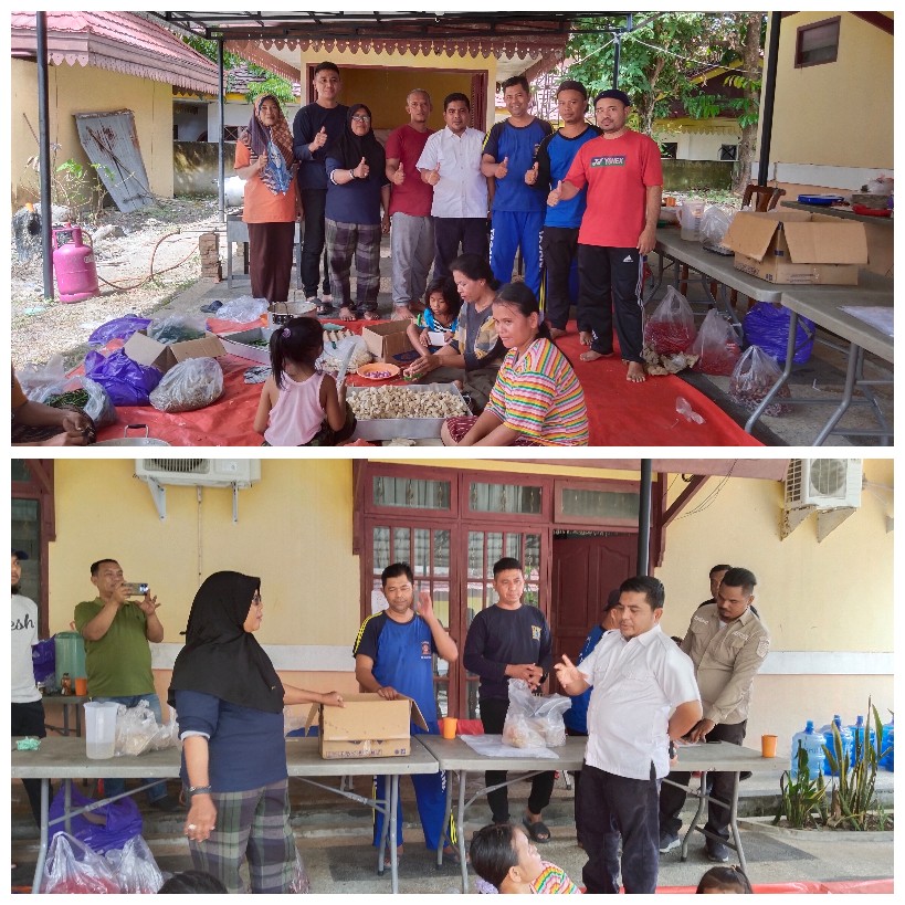 Wabup Pelalawan Tinjau Dapur Umum dan Pengungsi di Rumah Dinas Bhakti Praja