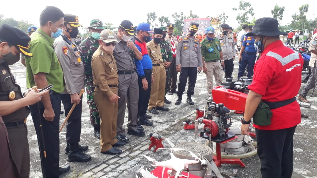 Selalu Komitmen Mendukung Program Pemerintah, PT RAPP Ikut Apel Siaga Karhutla