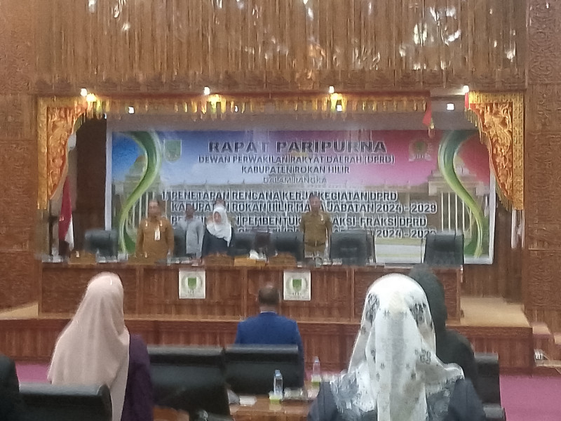 DPRD Rohil Sepakat Menetapkan Renja Dan pembentuk Fraksi Fraksi