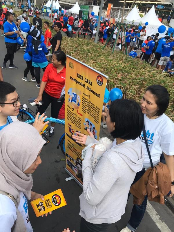 Divisi Humas Polri Sosialisasikan UU Keterbukaan Publik di Car Free Day