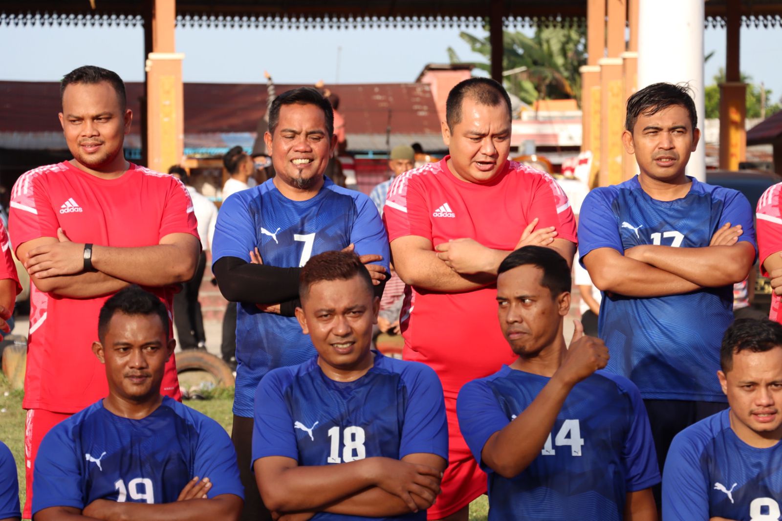 Tim Polres Pelalawan Berhasil Ungguli PWI Pelalawan Dengan Skor 3-1