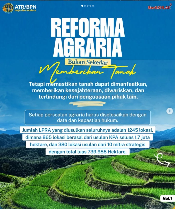 Ingin Mengetahui Informasi Lebih Lengkap Mengenai Reforma Agraria, Ini Link-nya