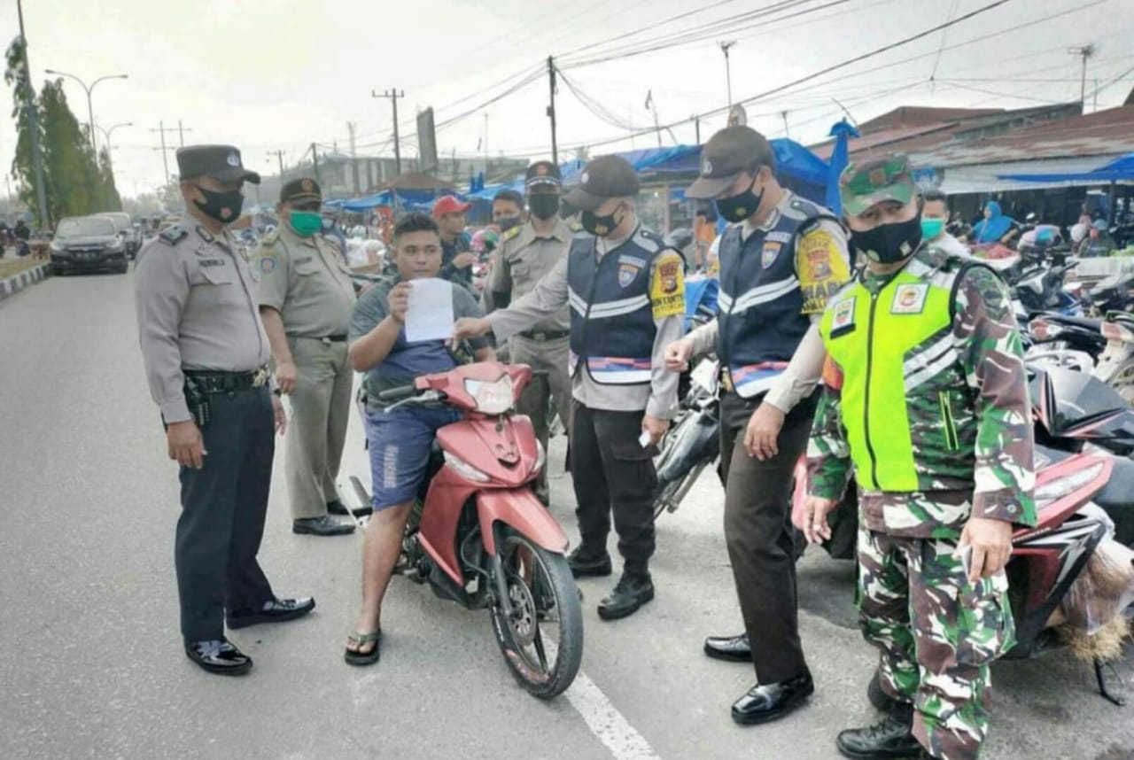 Tidak Gunakan Masker, Ribi Terjaring Operasi Yustisi