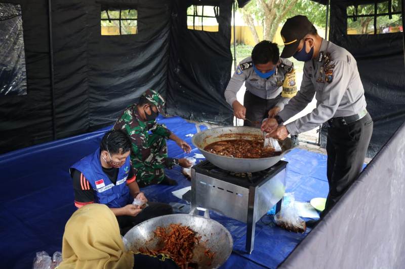 Bantu ODP Tidak Mampu di Siak, Gugus Tugas Covid 19 Dirikan Dapur Umum