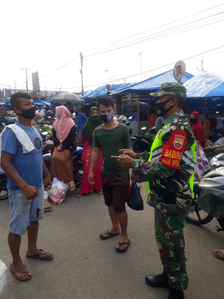 Koptu Gunawan Jaring 2 Orang Tidak Pakai Masker