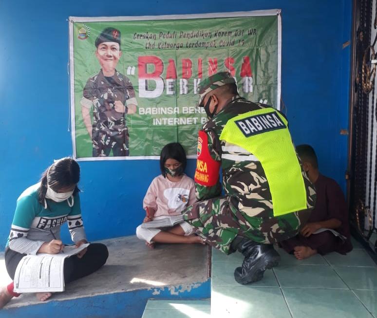 Dukung Belajar Daring, Koptu Gunawan Beri Wifi Gratis