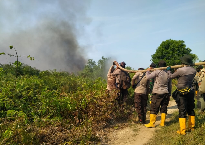 4 Hektar Lahan Terbakar di Palika