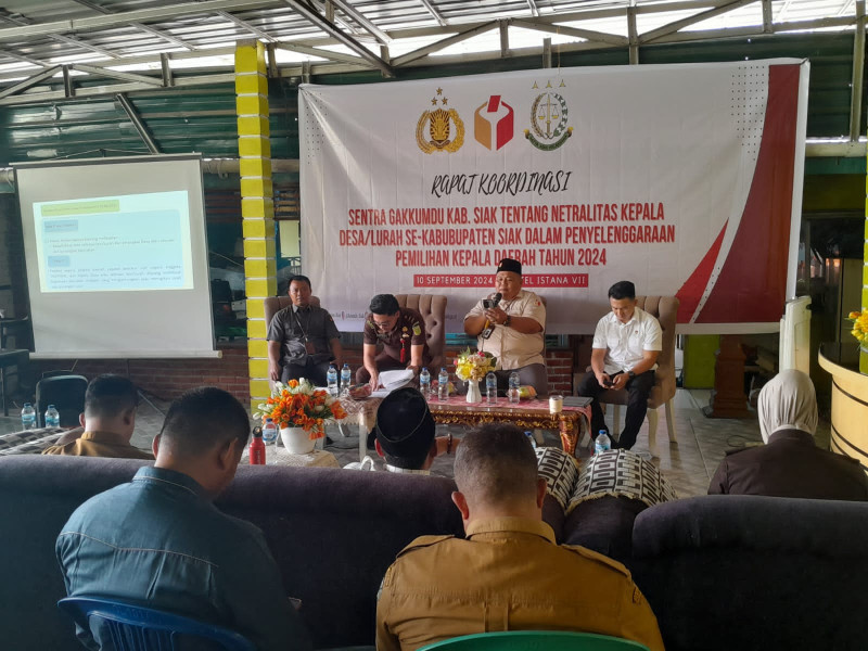 Penghulu Maupun Lurah se Siak Diminta Jaga Netralitas saat Pilkada 2024