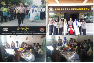 Jum'at Barokah Polresta Pekanbaru Sambangi Keluarga Agus Salim