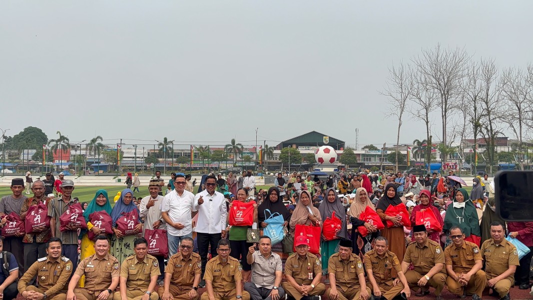HUT ke-27 Pelalawan, Baznas Salurkan 600 Paket Sembako untuk Masyarakat Kurang Mampu