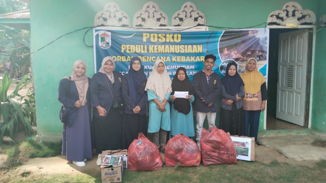 Aksi Nyata Mahasiswa IKTN: Salurkan Donasi Untuk Korban Kebakaran