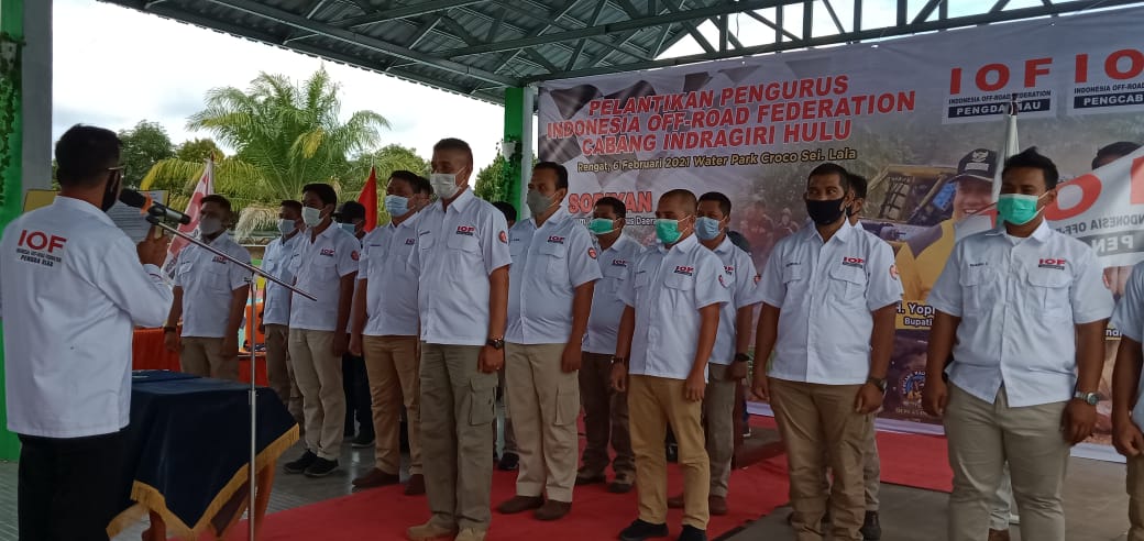 Pengda Riau Lantik Pengcab IOF Inhu, Kegiatan Sosial Jadi Program Utama