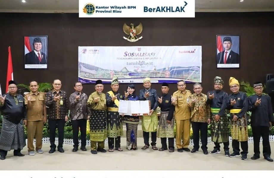Kanwil BPN Provinsi Riau Perkuat Kolaborasi melalui FGD Pengadministrasian dan Pendaftaran Tanah Ulayat 2026