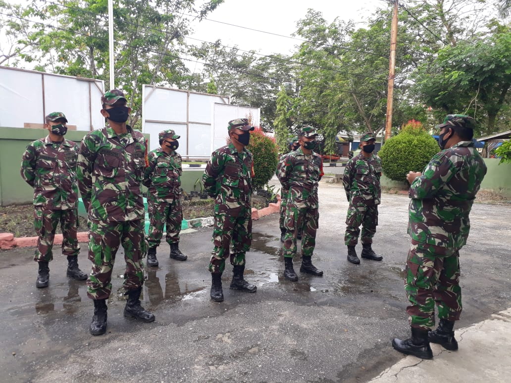 Batuud Koramil 10 Perawang Minta Babinsa Monitor Pelaksanaan Tahapan Pilkada