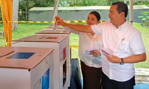 Warga Riau Komplek Antusias Gunakan Hak Pilih