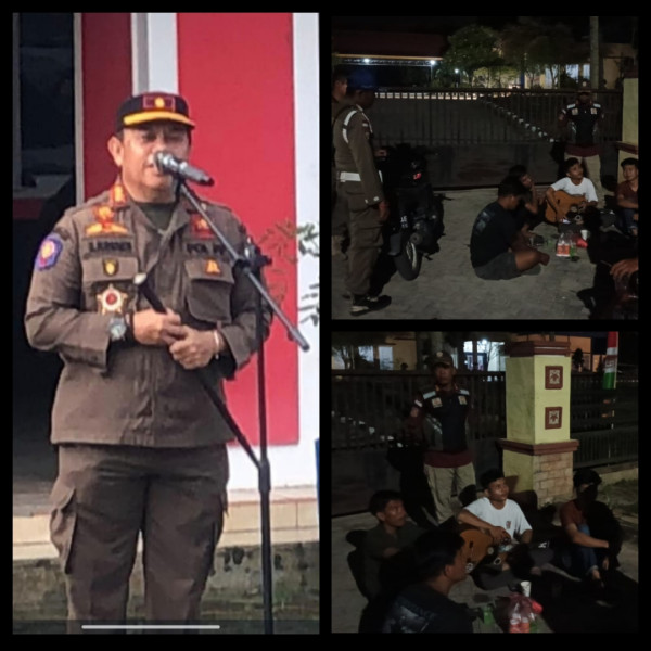Tekan Kenakalan Remaja, Satpol PP Pelalawan Gelar Patroli Rutin
