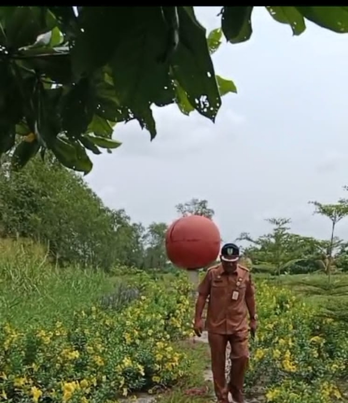 Destinasi Wisata Alternatif , DLH Rohil Desian RTH Di Lokasi Taman Jembatan Satu