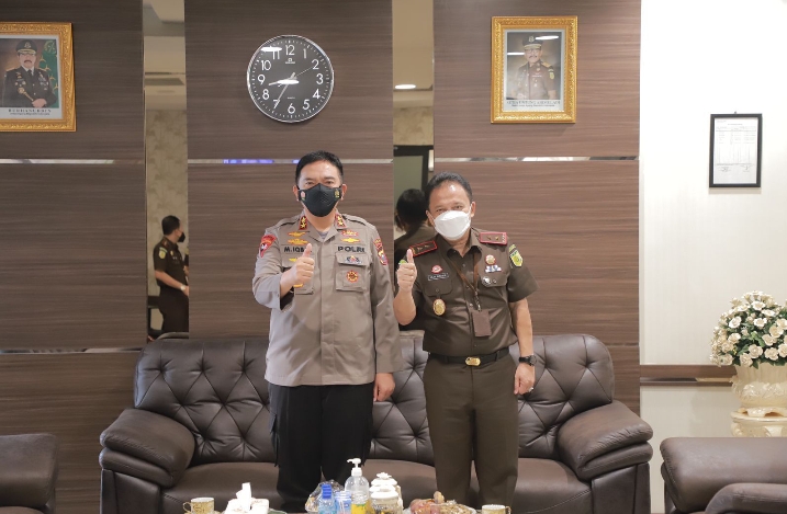 Silaturahmi Kapolda ke Kejati Riau