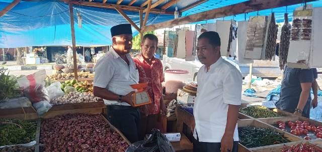 Tim Disperindag Sidak Pasar Tuah Serumpun, Harga Pokok Masih Relatif Stabil