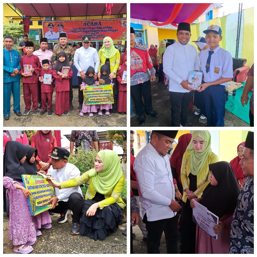 Turun ke Desa di Pangkalan kuras dan Ukui, Bupati Tekankan Jangan Sampai Telantarkan Anak Yatim