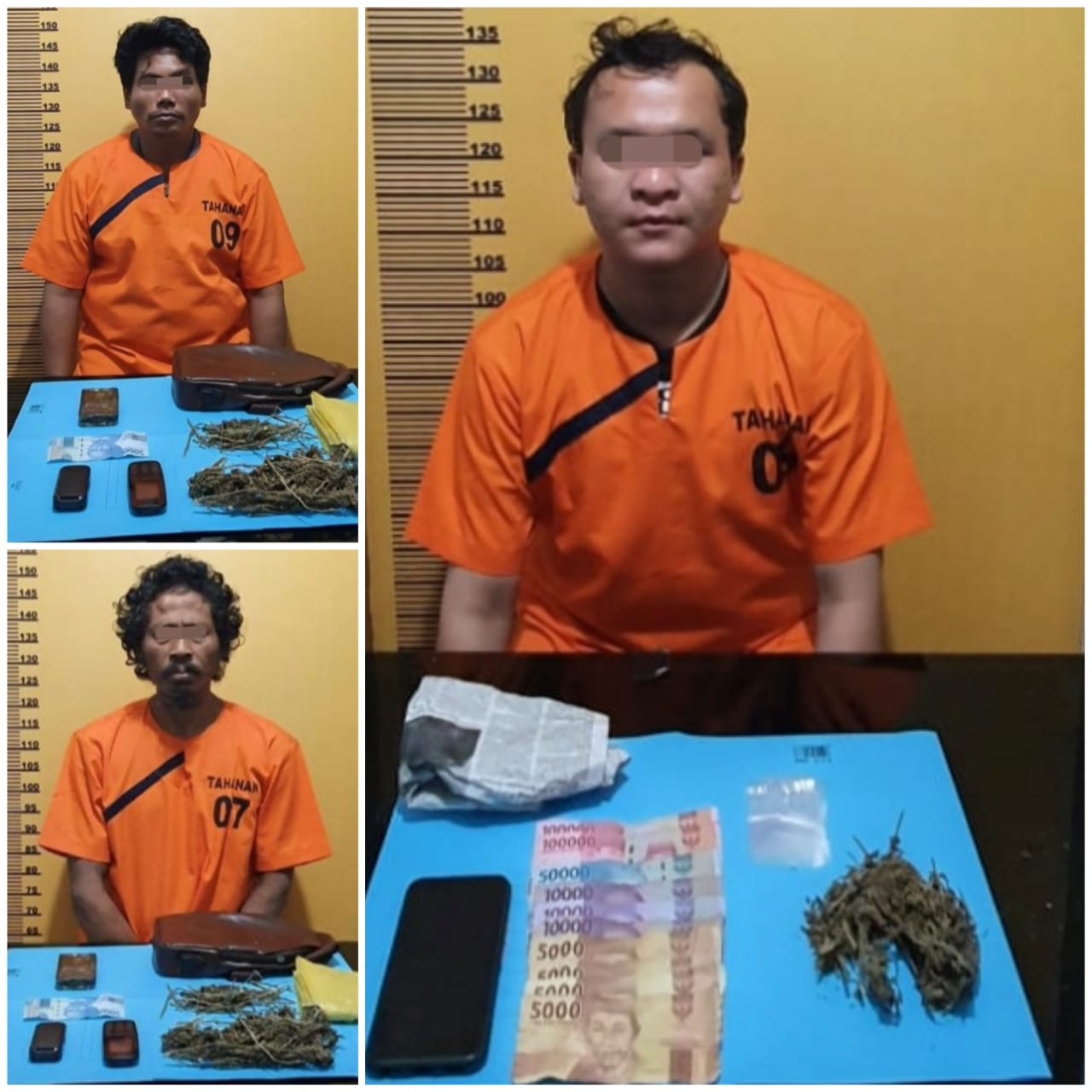 Tiga Sindikat Pengedar Ganja Ditangkap Polres Inhu, Salah Satunya Pegawai Honorer Dinas PU