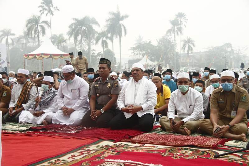Berharap Turun Hujan, Pemkab Siak Kembali Laksanakan Shalat Istisqoh